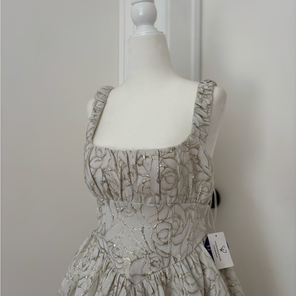 Windsor Ivory and Gold Dress